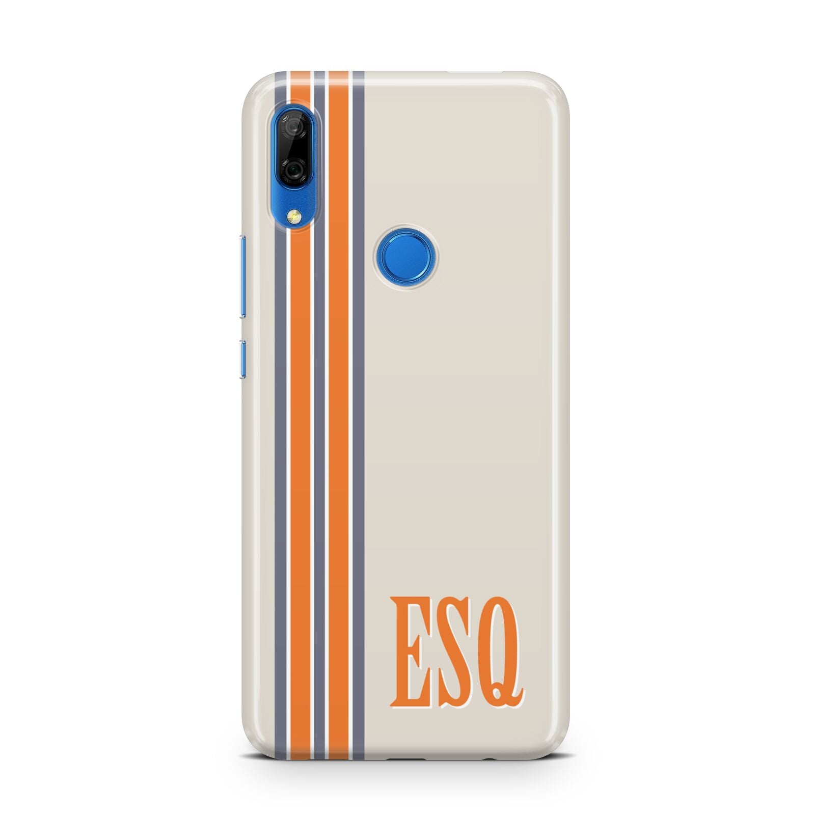 Custom Striped Initials Huawei P Smart Z