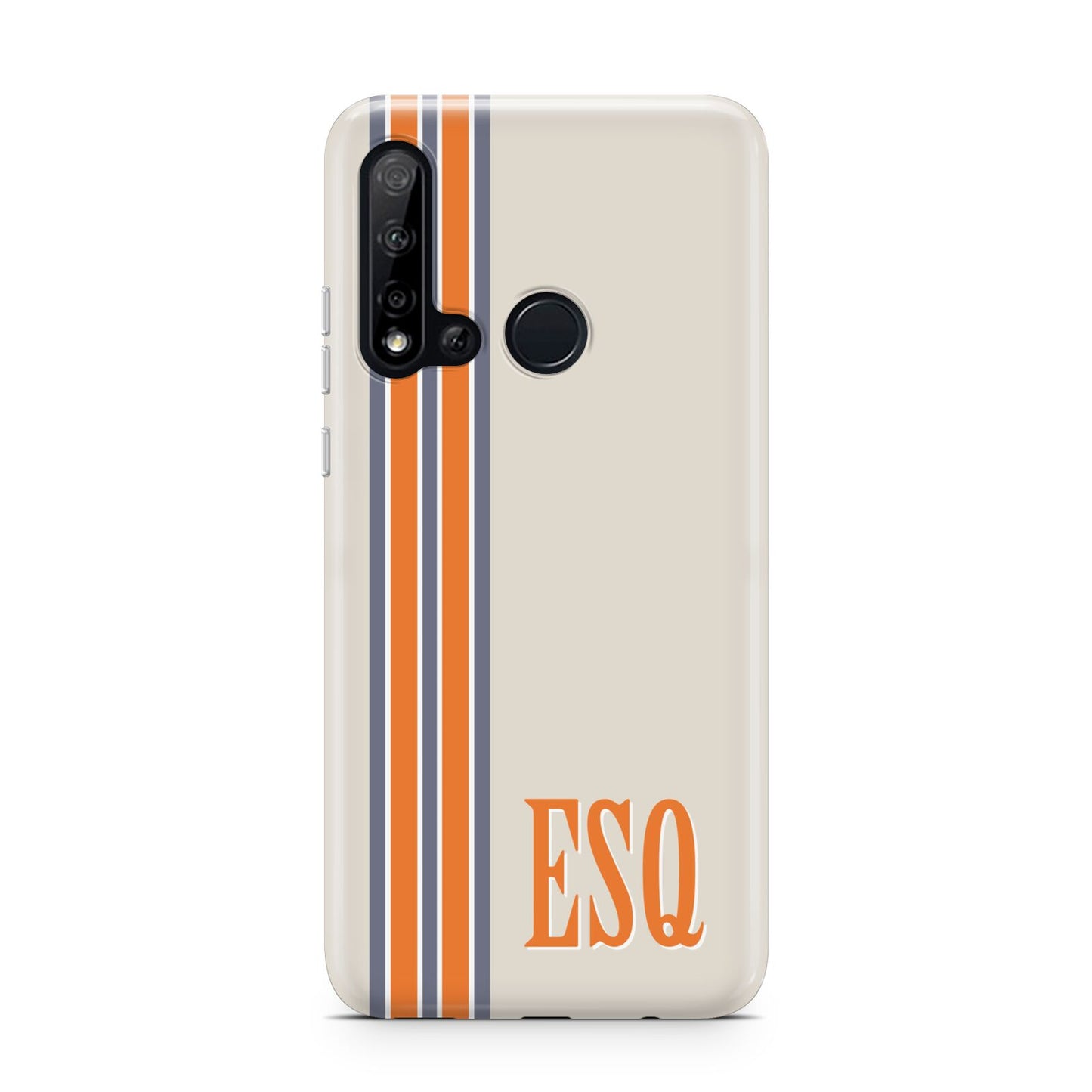 Custom Striped Initials Huawei P20 Lite 5G Phone Case