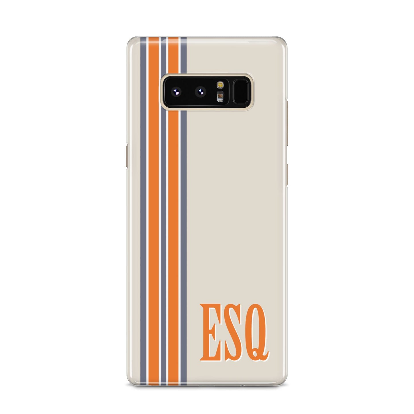 Custom Striped Initials Samsung Galaxy S8 Case