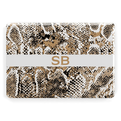 Custom Tan Snakeskin Apple MacBook Case