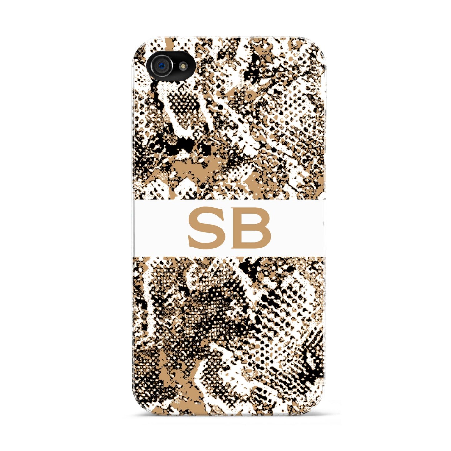 Custom Tan Snakeskin Apple iPhone 4s Case