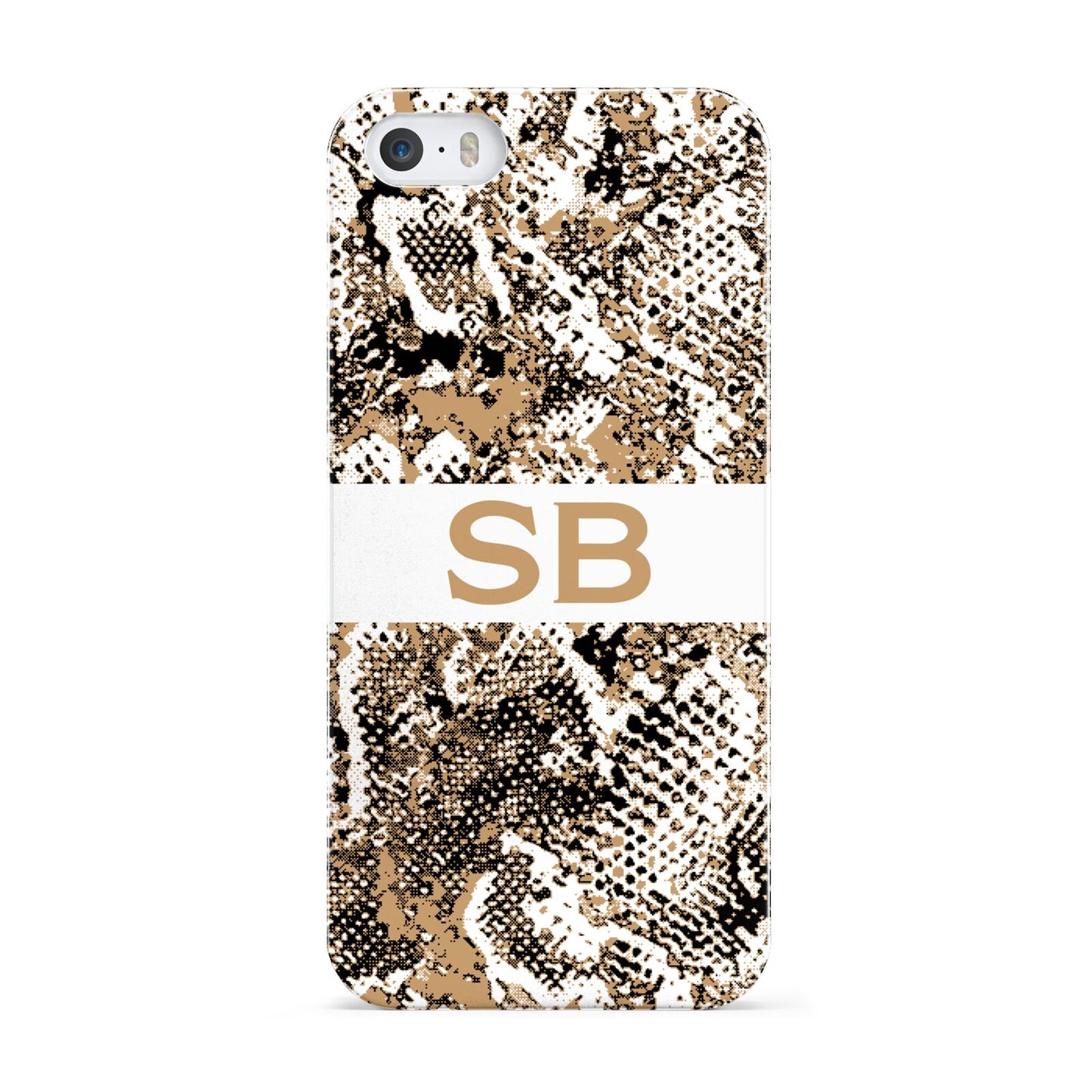 Custom Tan Snakeskin Apple iPhone 5 Case