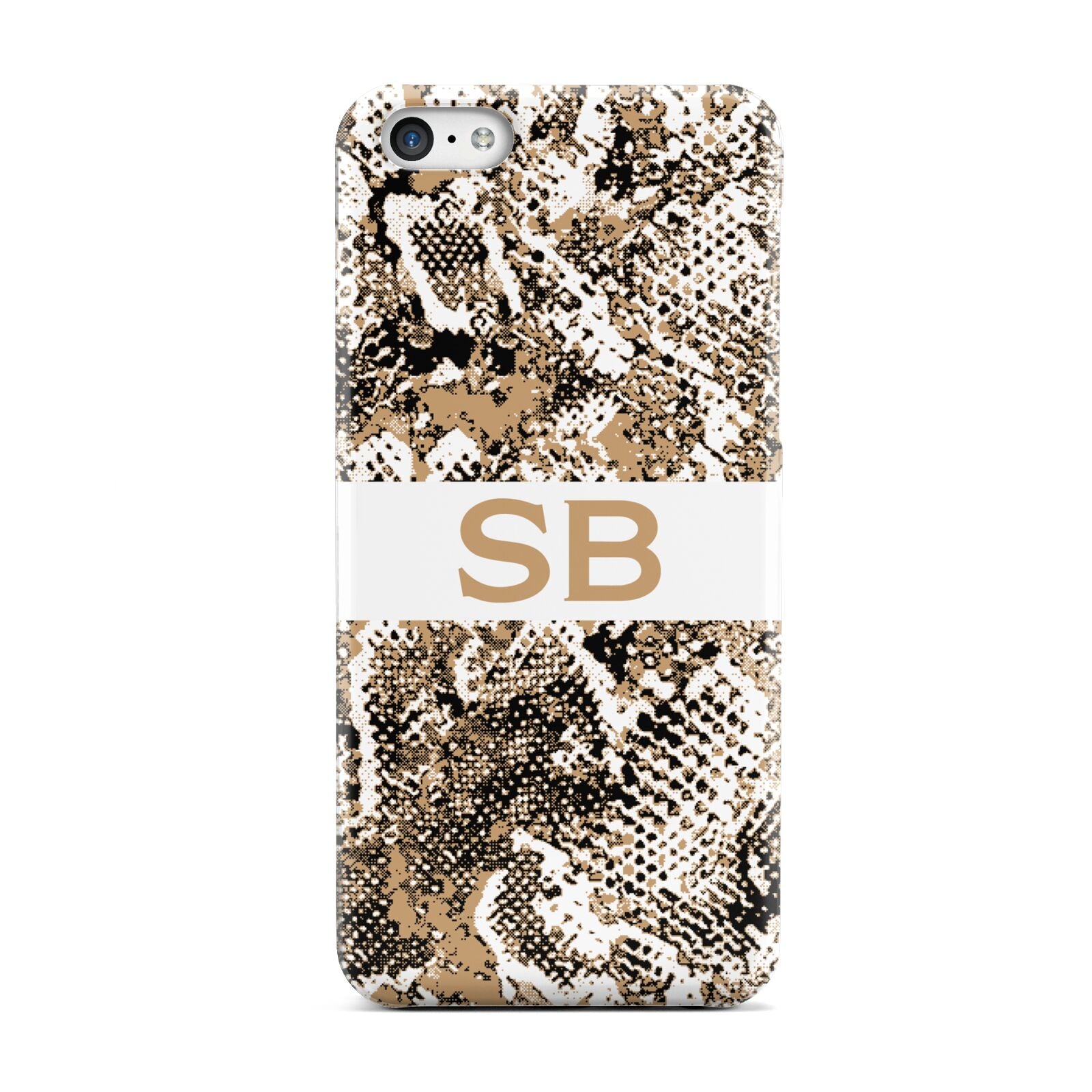 Custom Tan Snakeskin Apple iPhone 5c Case