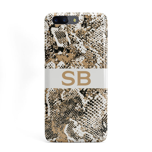 Custom Tan Snakeskin OnePlus Case