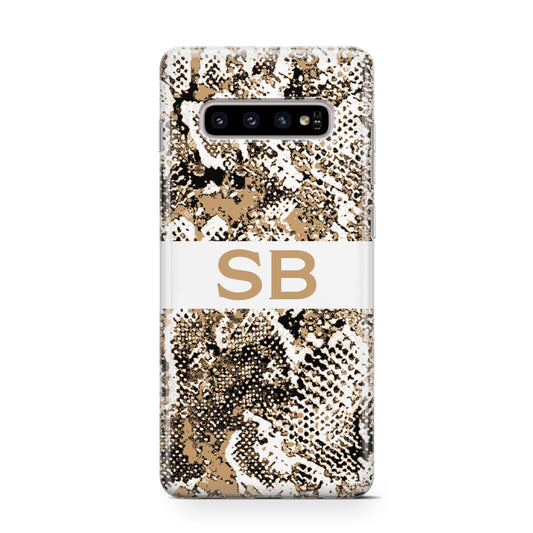 Custom Tan Snakeskin Protective Samsung Galaxy Case