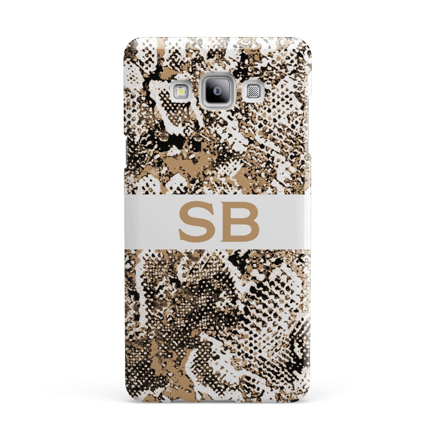 Custom Tan Snakeskin Samsung Galaxy A7 2015 Case