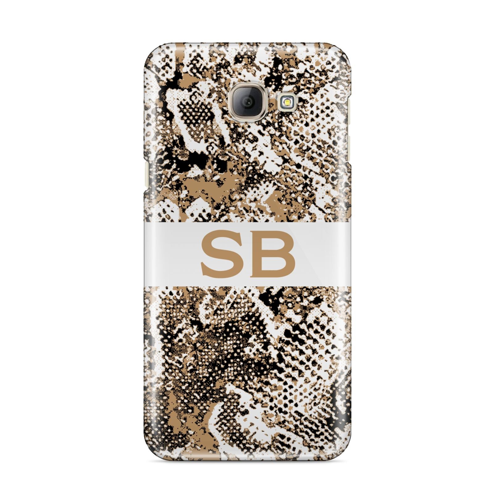 Custom Tan Snakeskin Samsung Galaxy A8 2016 Case