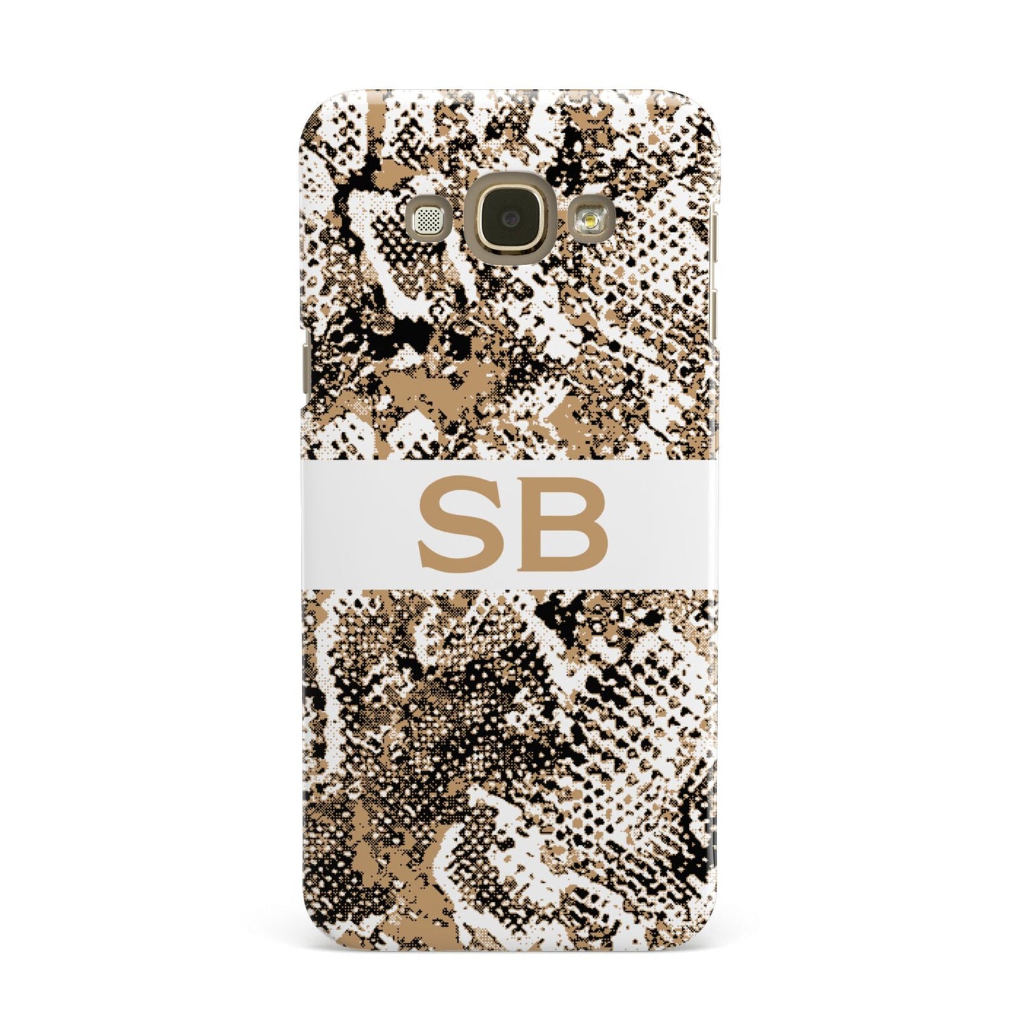 Custom Tan Snakeskin Samsung Galaxy A8 Case