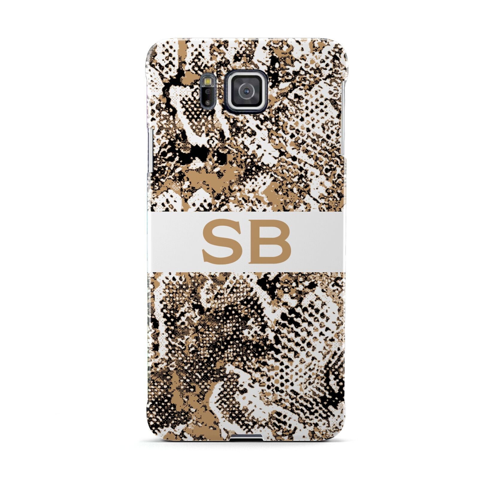 Custom Tan Snakeskin Samsung Galaxy Alpha Case