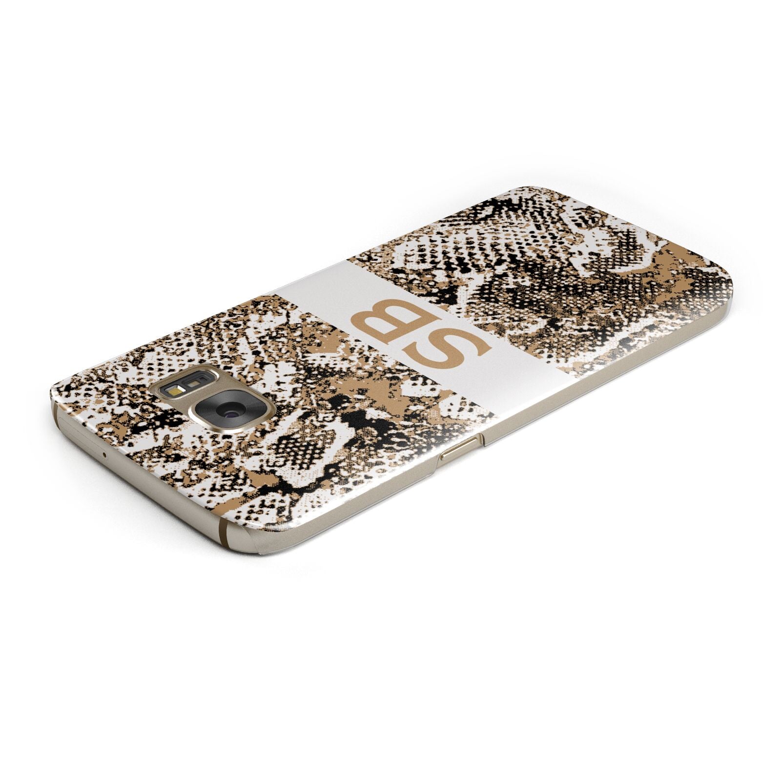 Custom Tan Snakeskin Samsung Galaxy Case Top Cutout