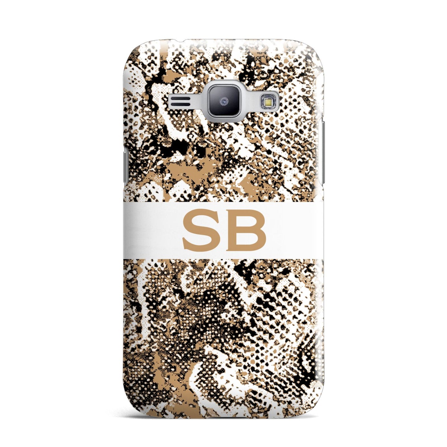 Custom Tan Snakeskin Samsung Galaxy J1 2015 Case