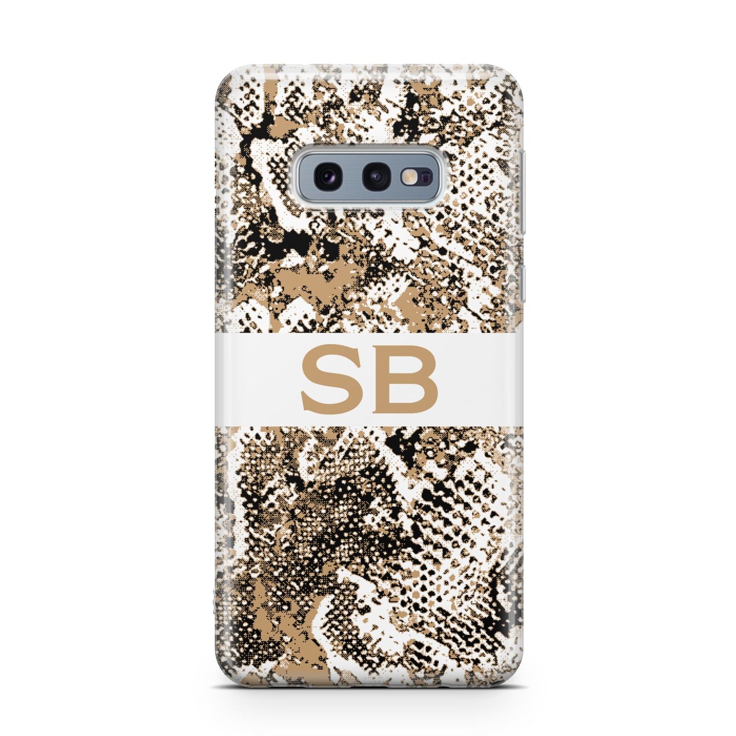 Custom Tan Snakeskin Samsung Galaxy S10E Case