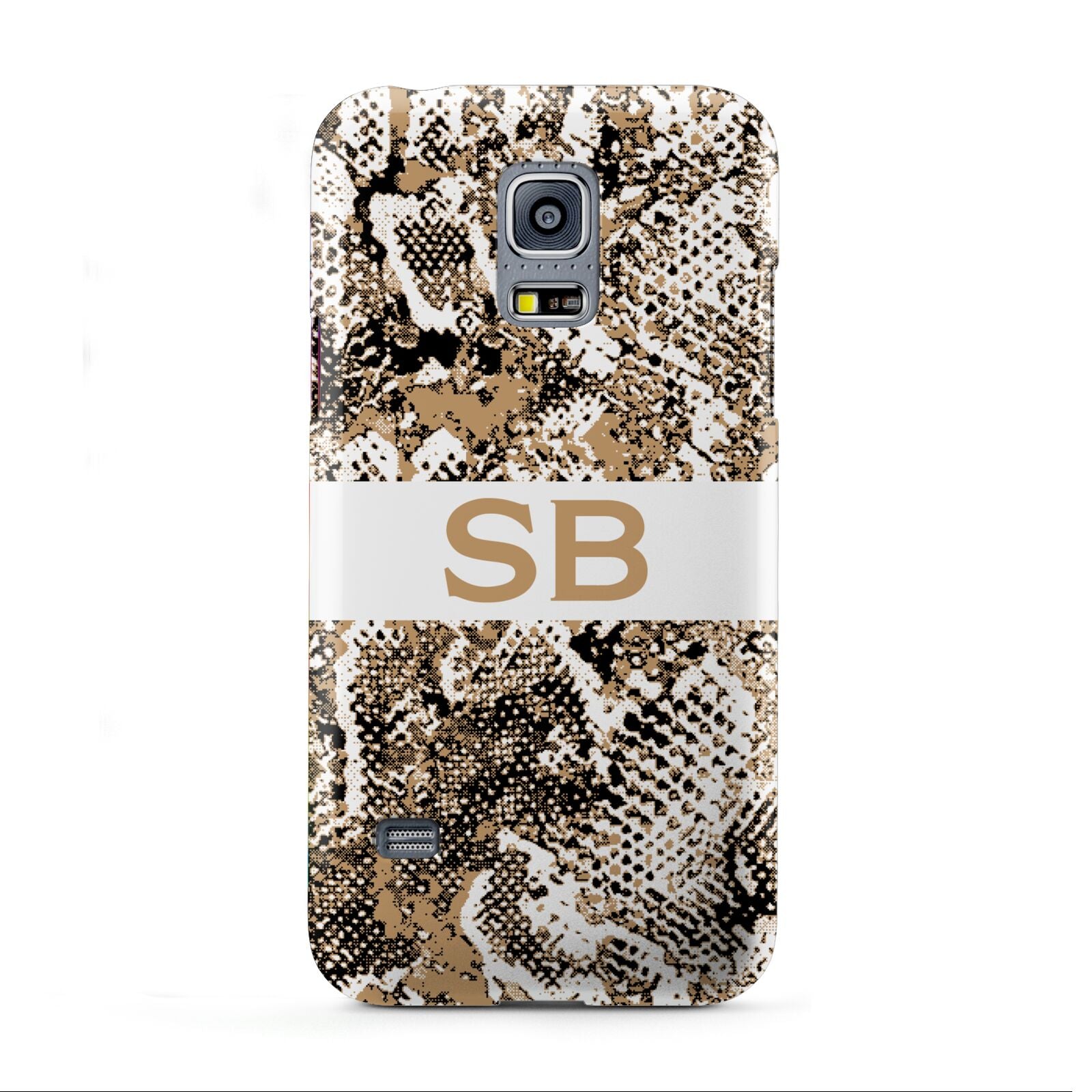 Custom Tan Snakeskin Samsung Galaxy S5 Mini Case