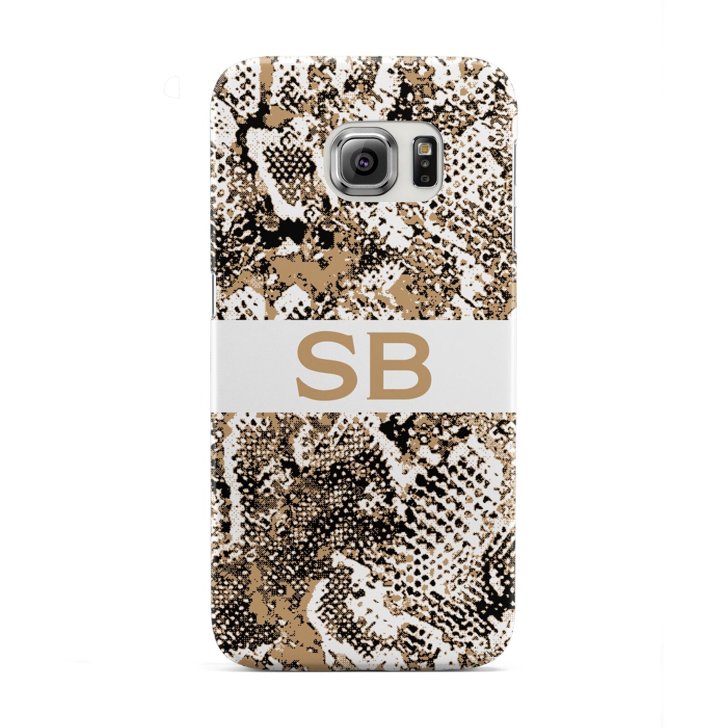 Custom Tan Snakeskin Samsung Galaxy S6 Edge Case