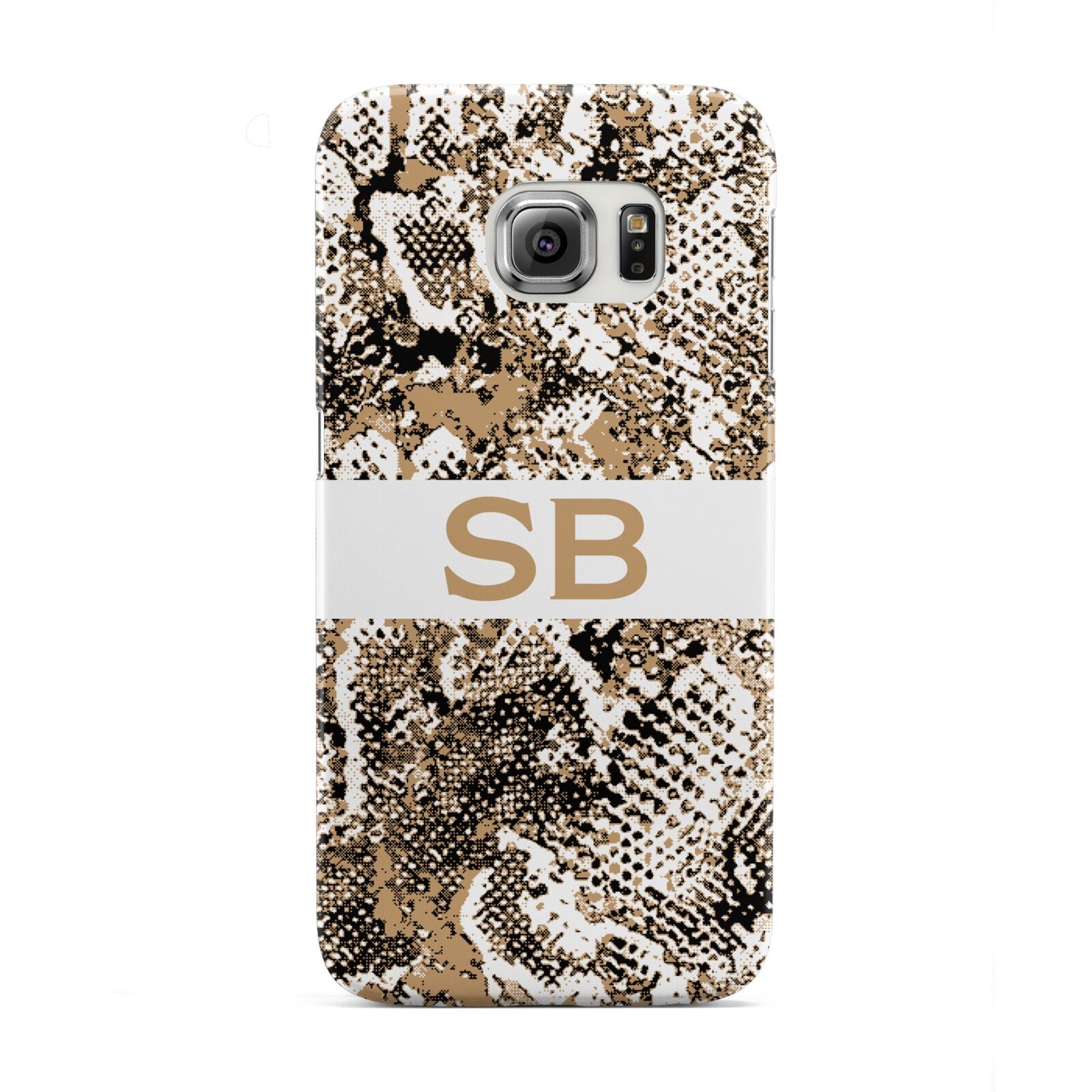 Custom Tan Snakeskin Samsung Galaxy S6 Edge Case