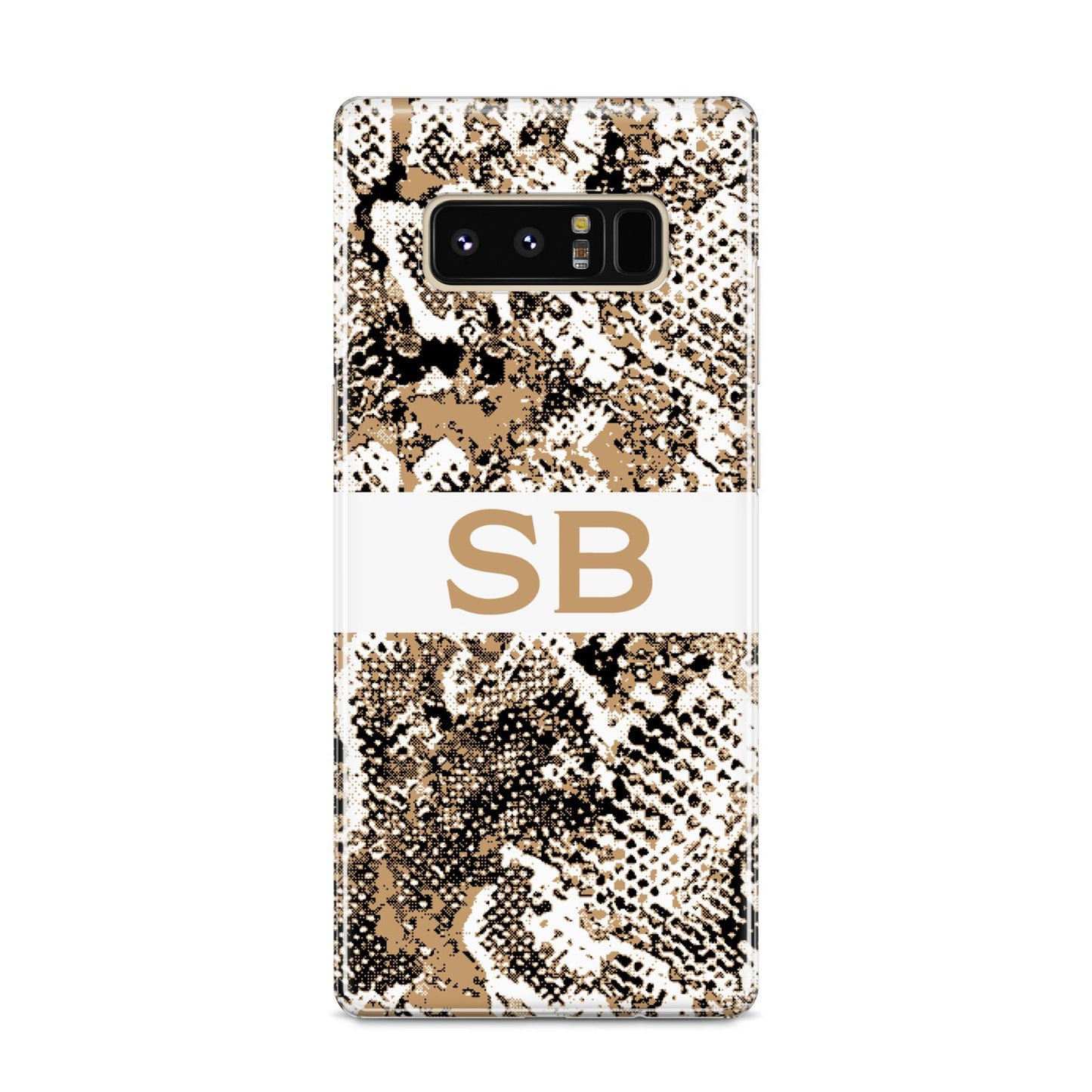 Custom Tan Snakeskin Samsung Galaxy S8 Case