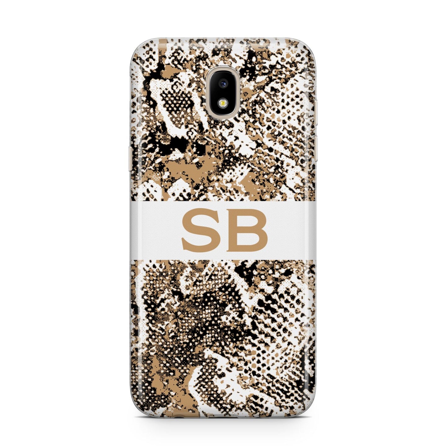 Custom Tan Snakeskin Samsung J5 2017 Case