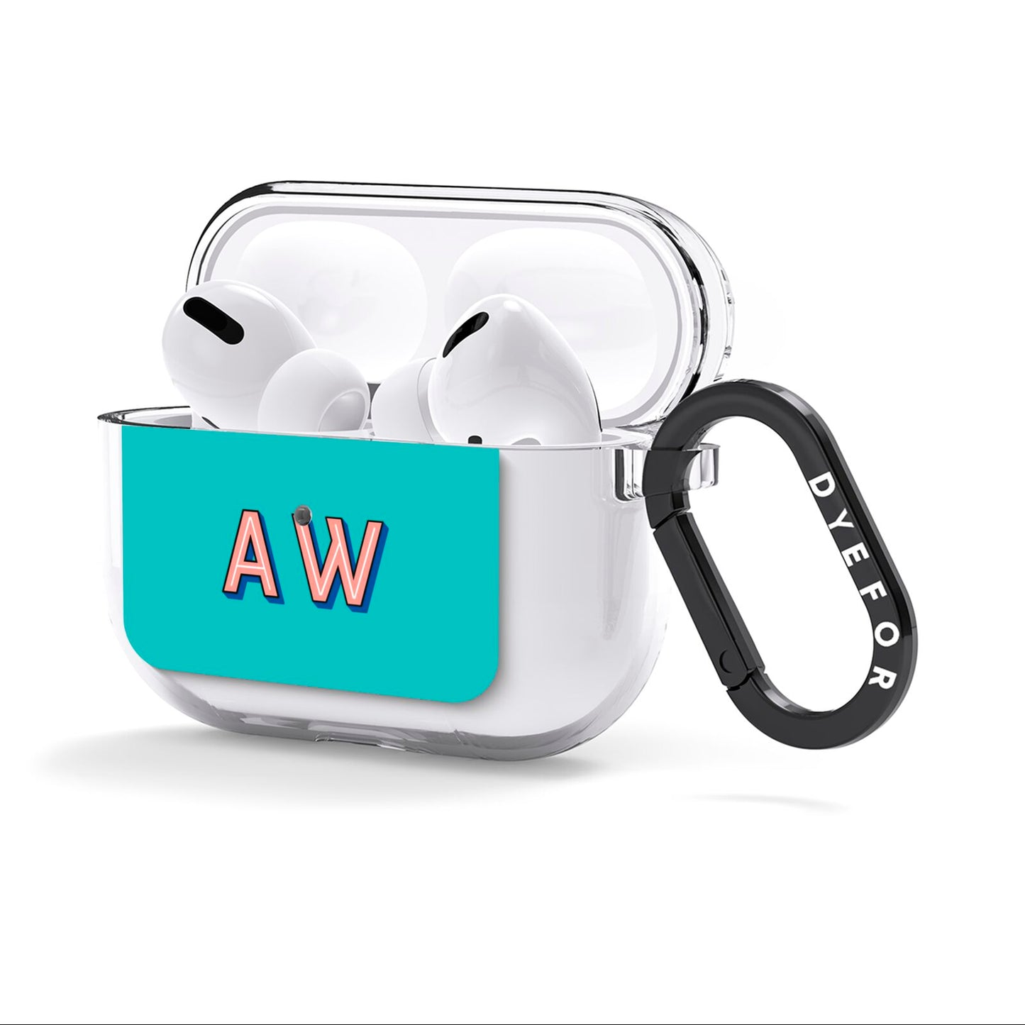 Custom Text AirPods Clear Case 3rd Gen Side Image