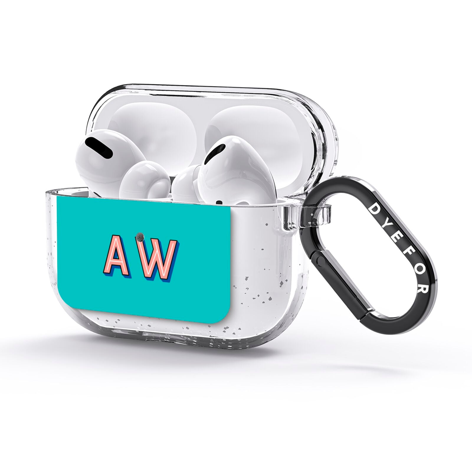 Custom Text AirPods Glitter Case 3rd Gen Side Image