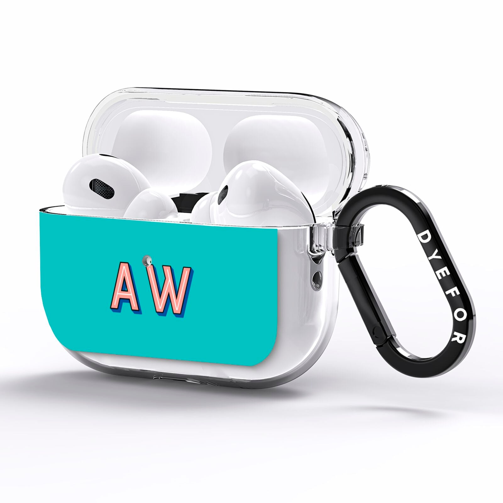 Custom Text AirPods Pro Clear Case Side Image