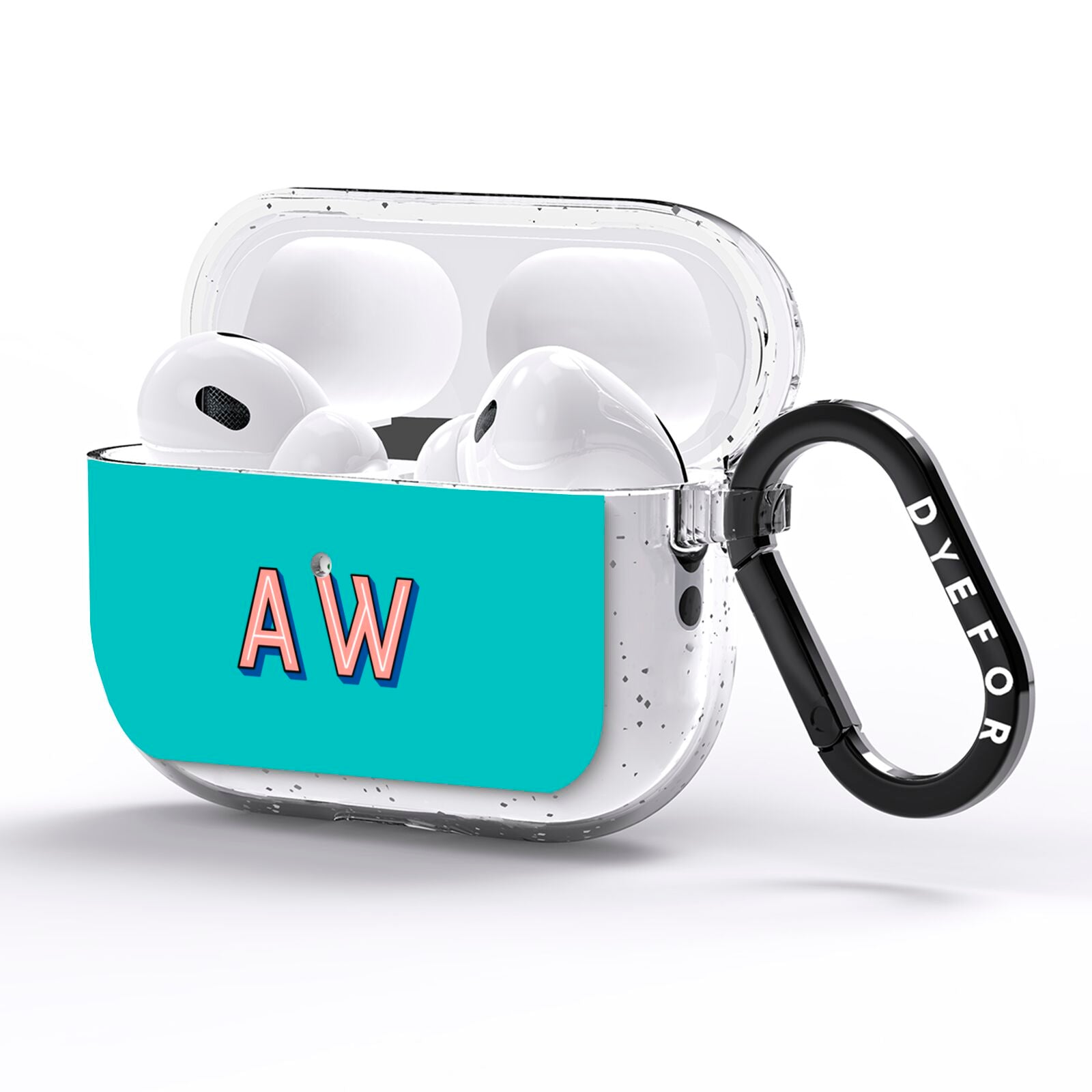 Custom Text AirPods Pro Glitter Case Side Image