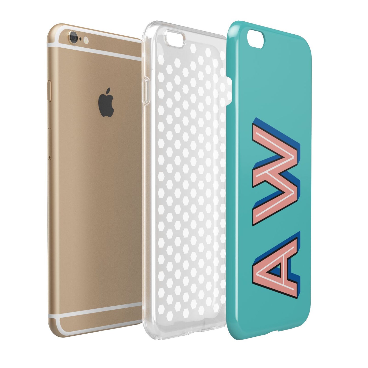 Custom Text Apple iPhone 6 Plus 3D Tough Case Expand Detail Image