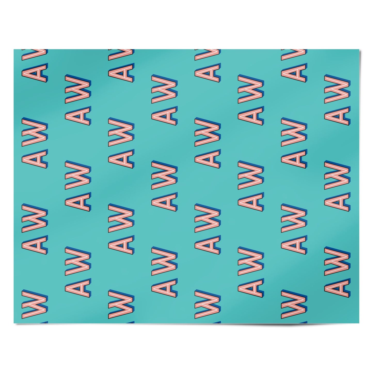 Custom Text Personalised Wrapping Paper Alternative