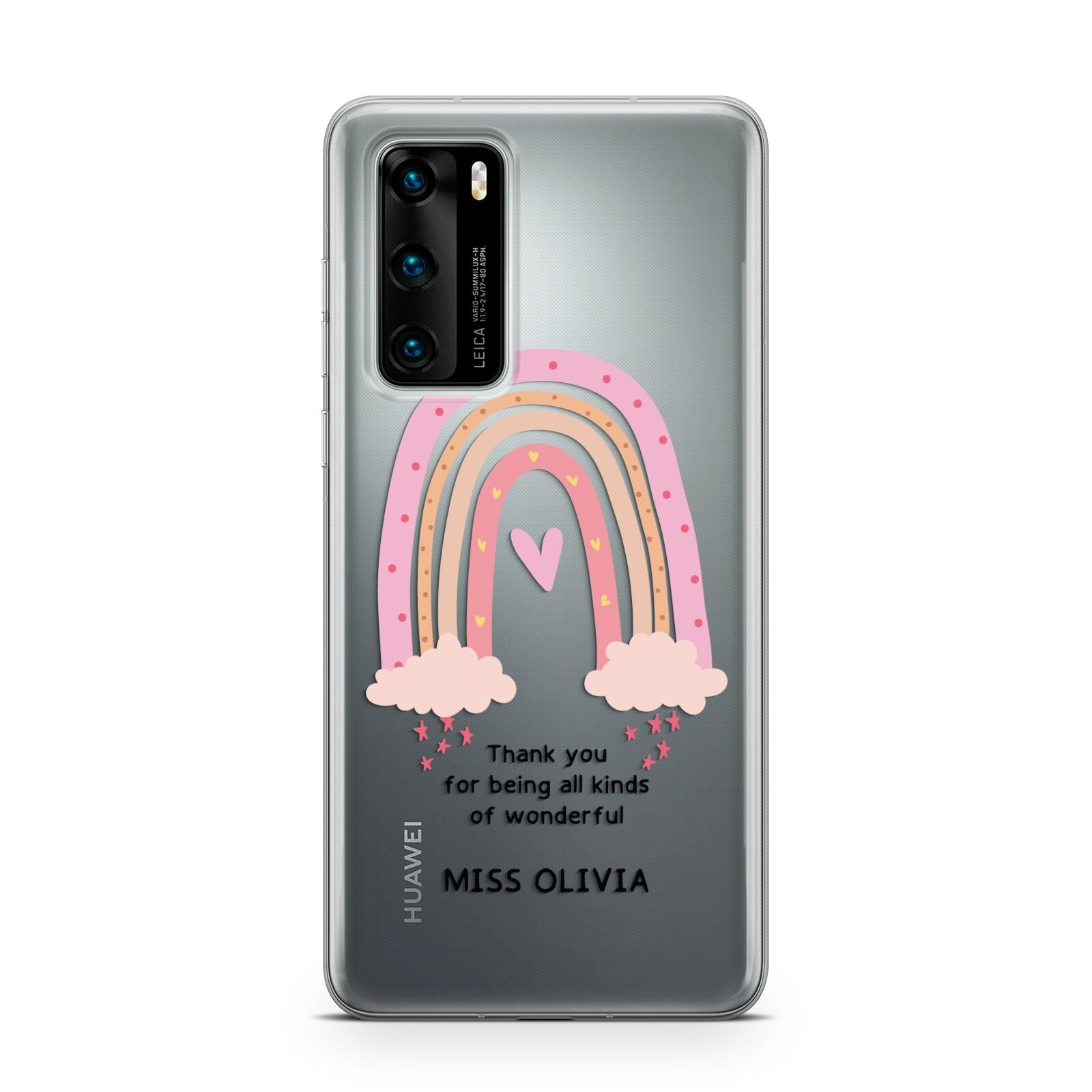 Custom Thank You Teacher Huawei P40 Phone Case