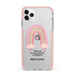 Custom Thank You Teacher iPhone 11 Pro Max Impact Pink Edge Case