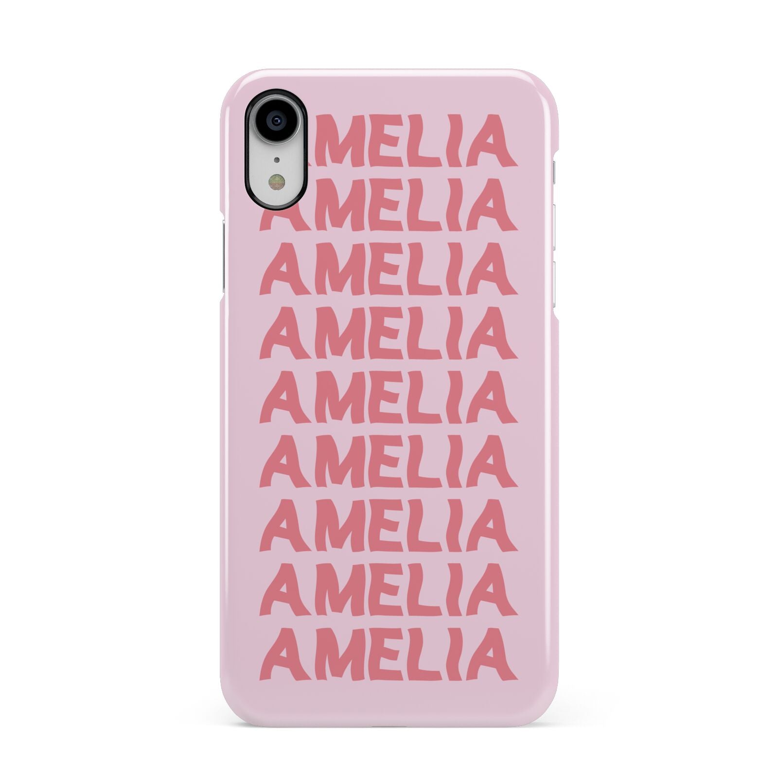 Custom Trippy Name Apple iPhone XR White 3D Snap Case