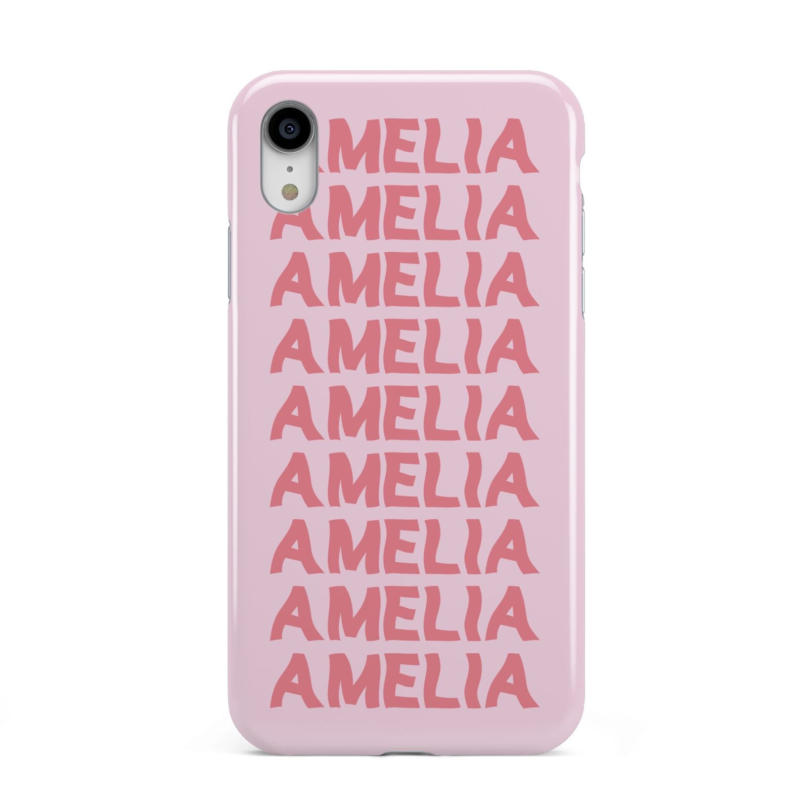 Custom Trippy Name Apple iPhone XR White 3D Tough Case