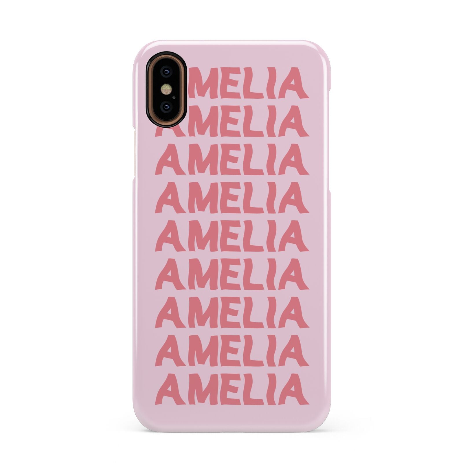 Custom Trippy Name Apple iPhone XS 3D Snap Case