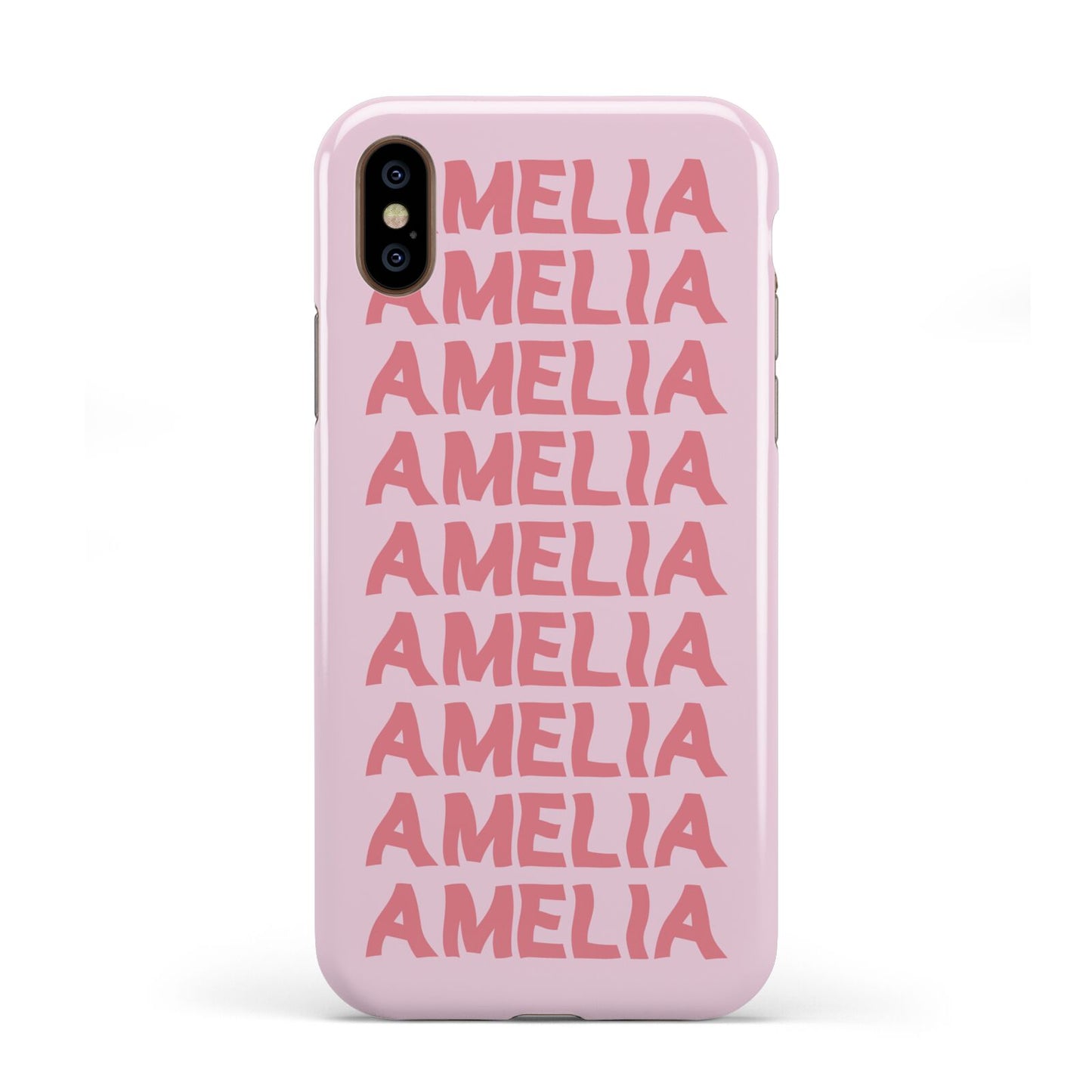 Custom Trippy Name Apple iPhone XS 3D Tough