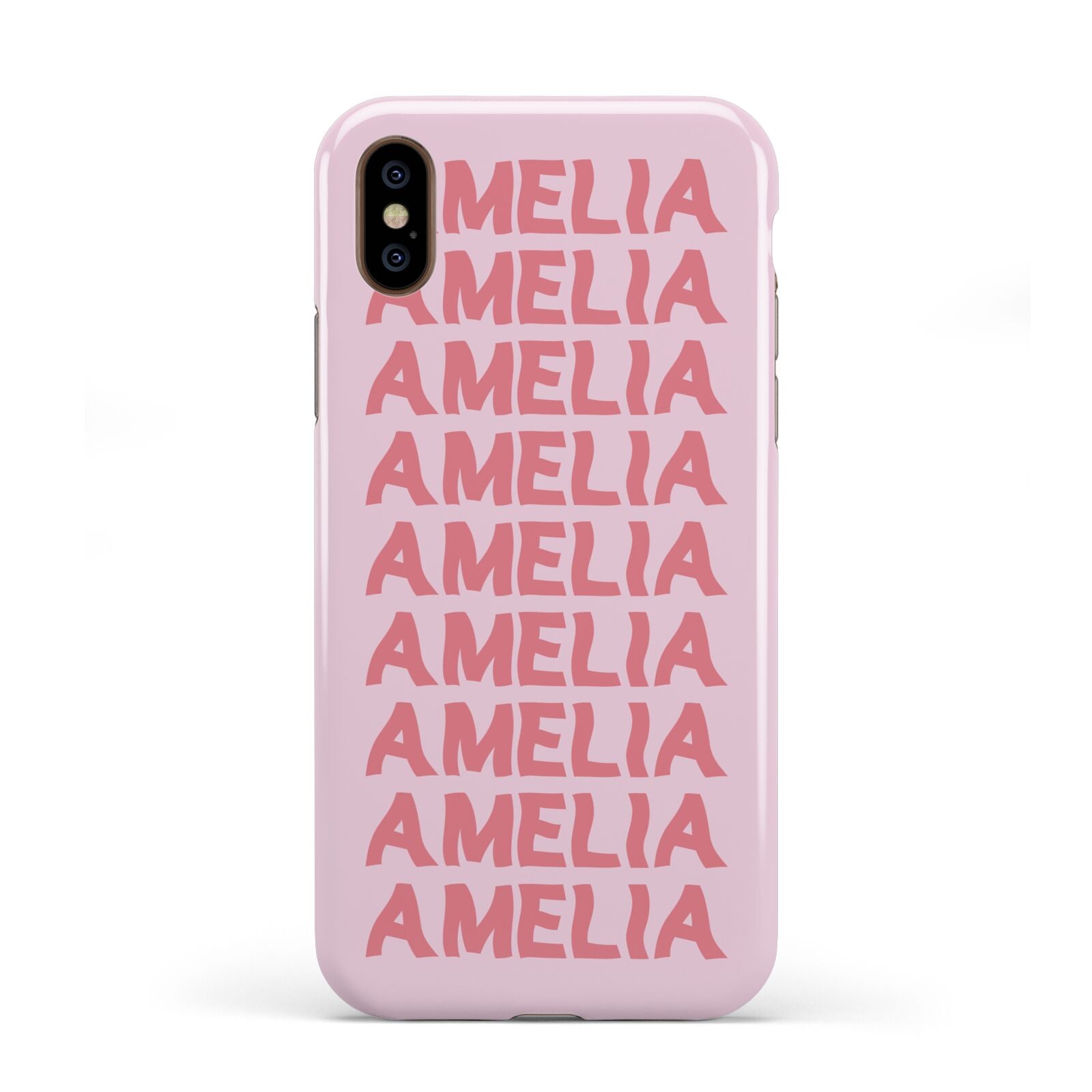 Custom Trippy Name Apple iPhone XS 3D Tough