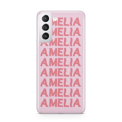 Custom Trippy Name Samsung S21 Case