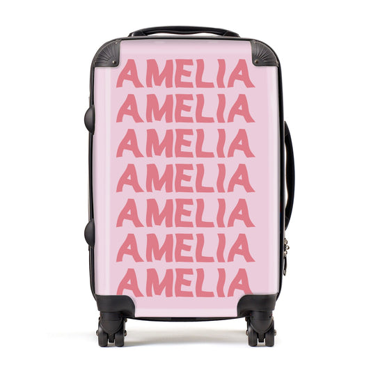 Custom Trippy Name Suitcase