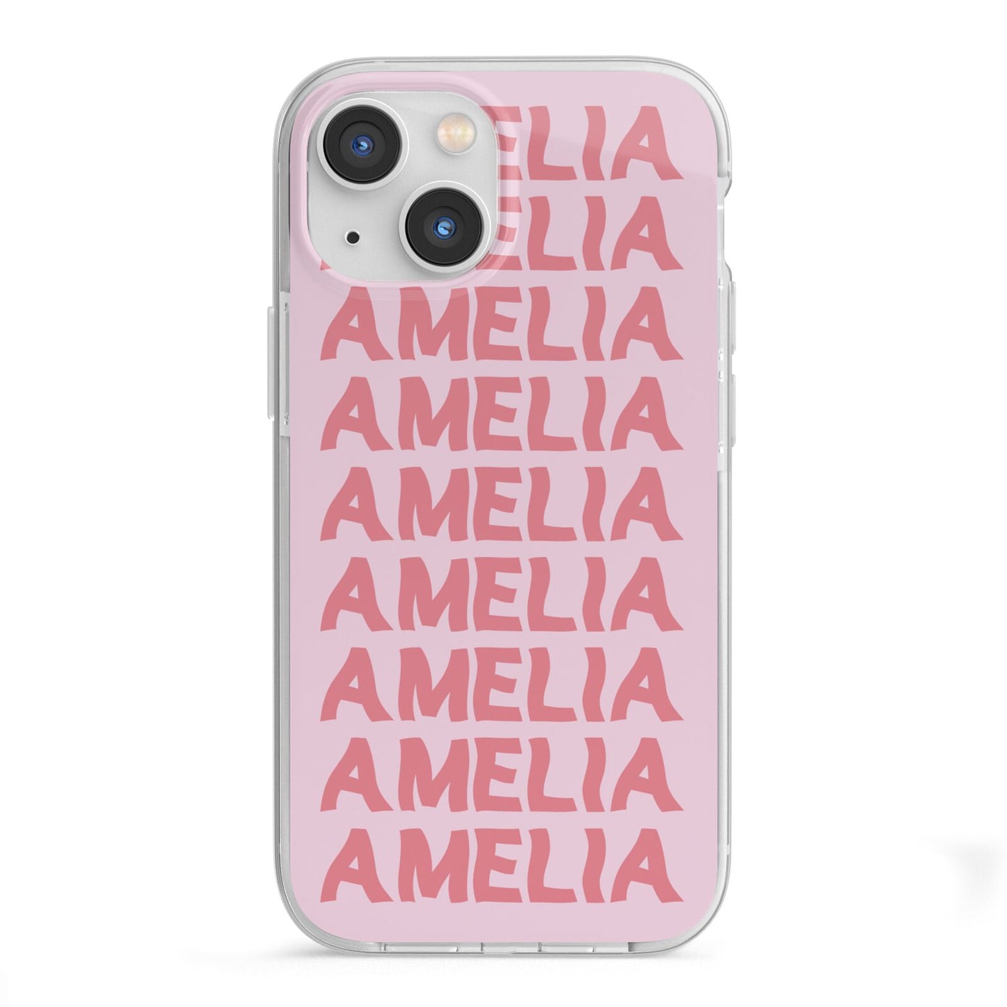 Custom Trippy Name iPhone 13 Mini TPU Impact Case with White Edges