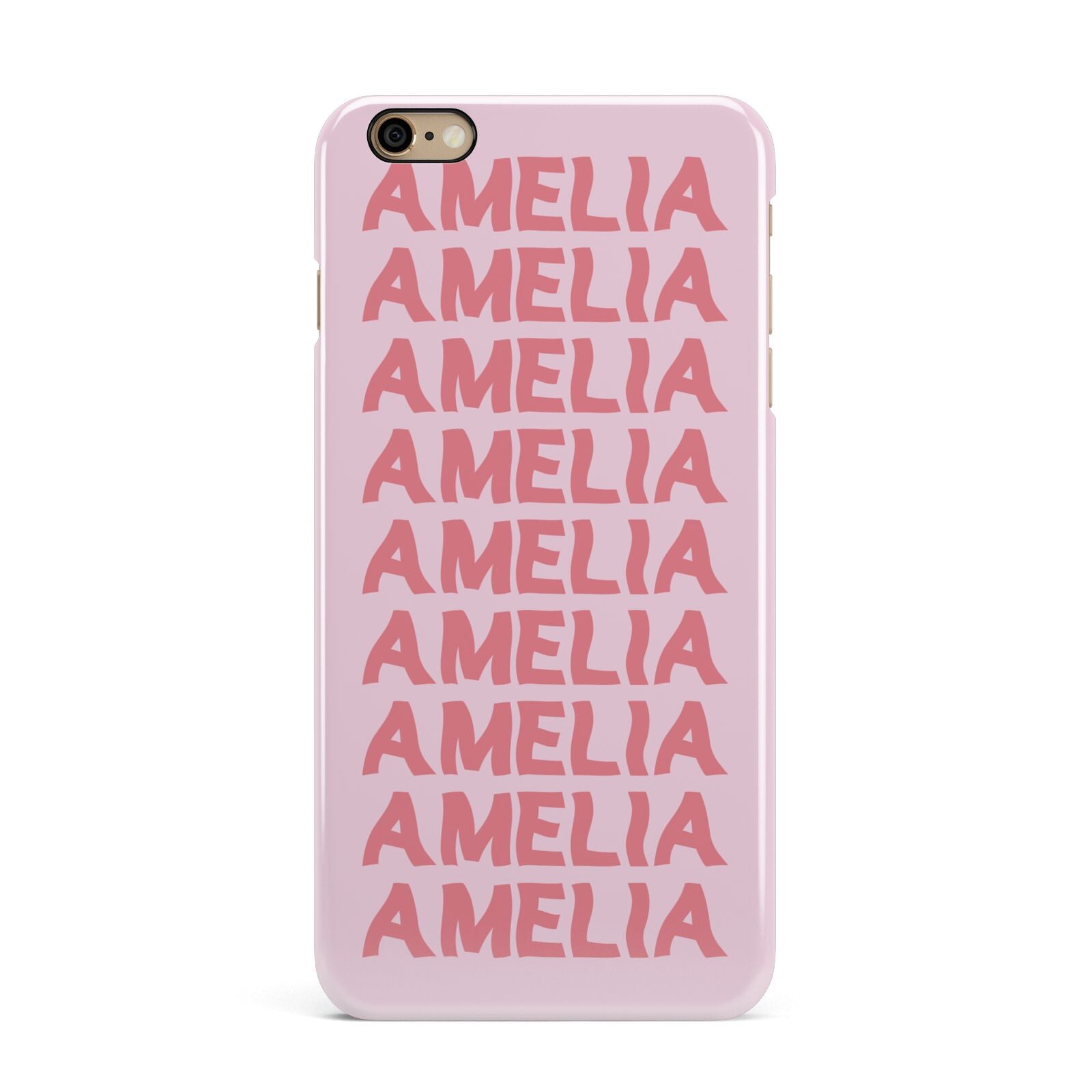 Custom Trippy Name iPhone 6 Plus 3D Snap Case on Gold Phone