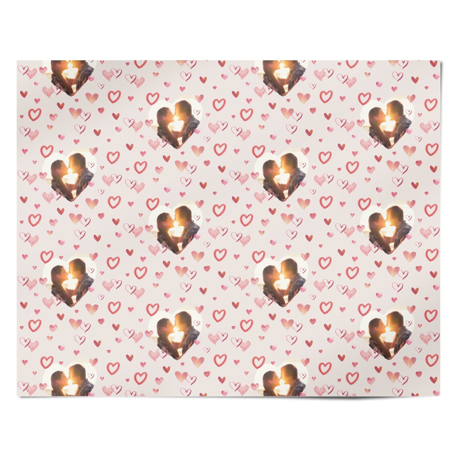 Custom Valentines Day Photo Personalised Wrapping Paper Alternative