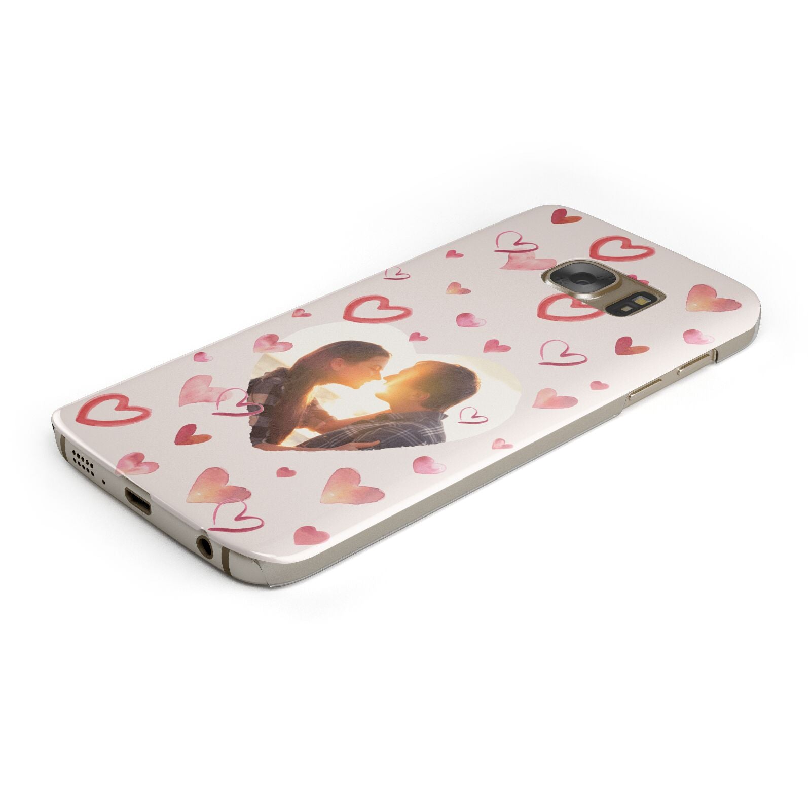 Custom Valentines Day Photo Protective Samsung Galaxy Case Angled Image