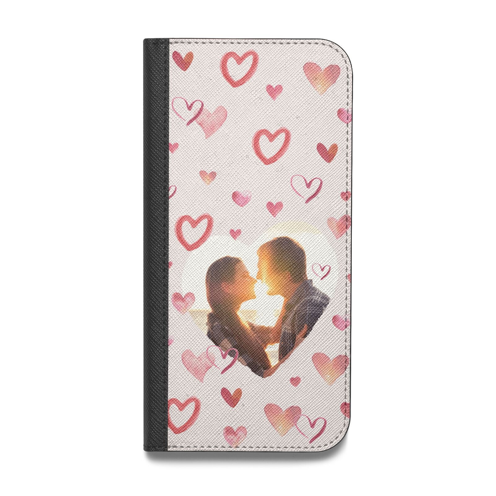 Custom Valentines Day Photo Vegan Leather Flip Samsung Case