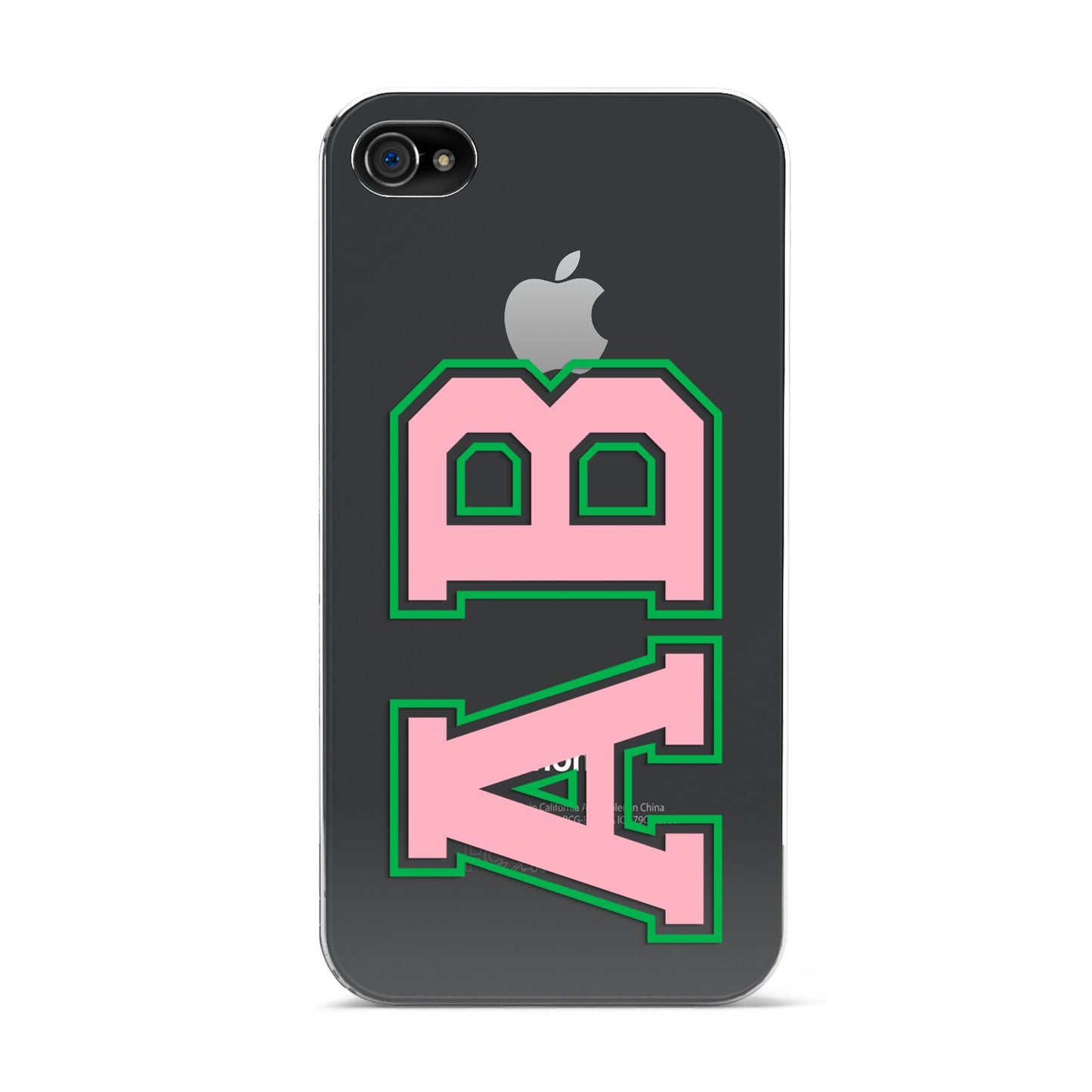 Custom Varsity Text Apple iPhone 4s Case