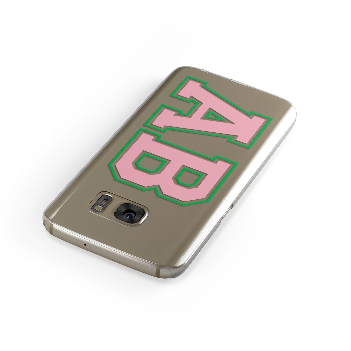 Custom Varsity Text Samsung Galaxy Case Front Close Up