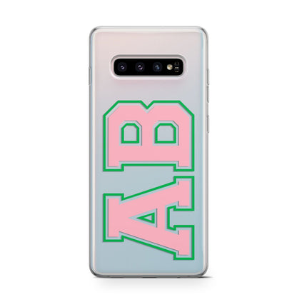 Custom Varsity Text Samsung Galaxy S10 Case