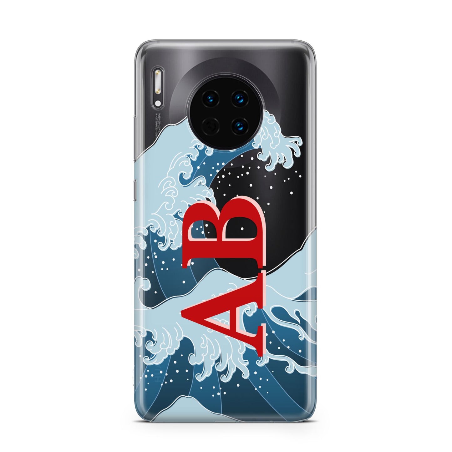 Custom Wave Initials Huawei Mate 30