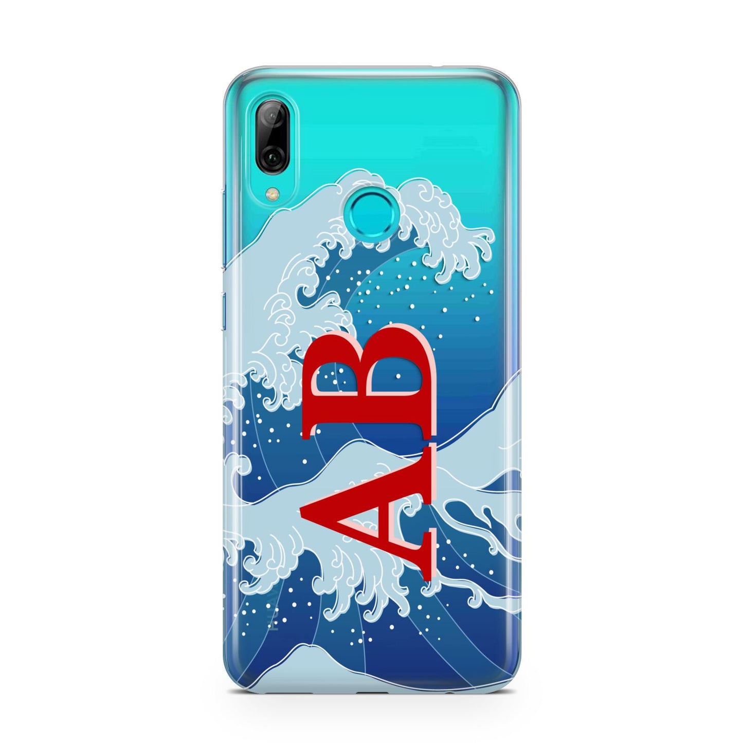 Custom Wave Initials Huawei P Smart 2019 Case