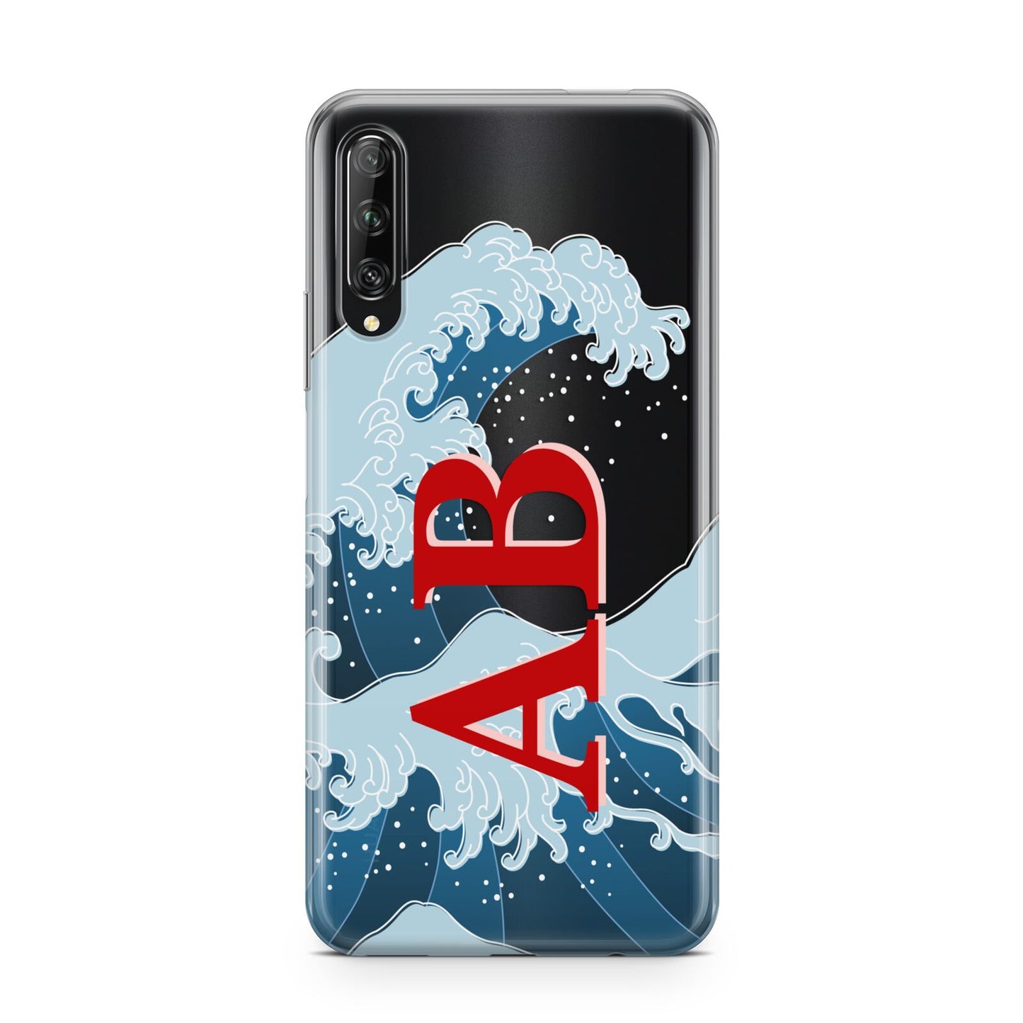 Custom Wave Initials Huawei P Smart Pro 2019