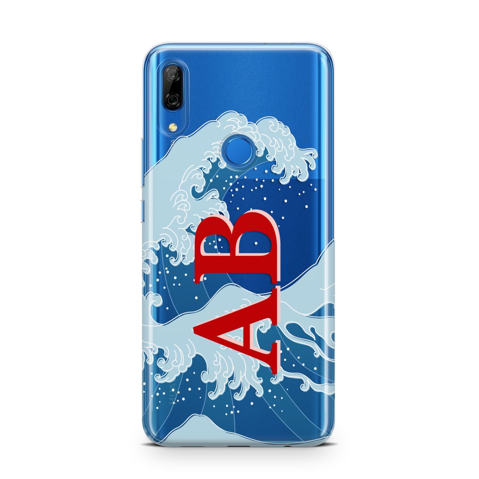 Custom Wave Initials Huawei P Smart Z