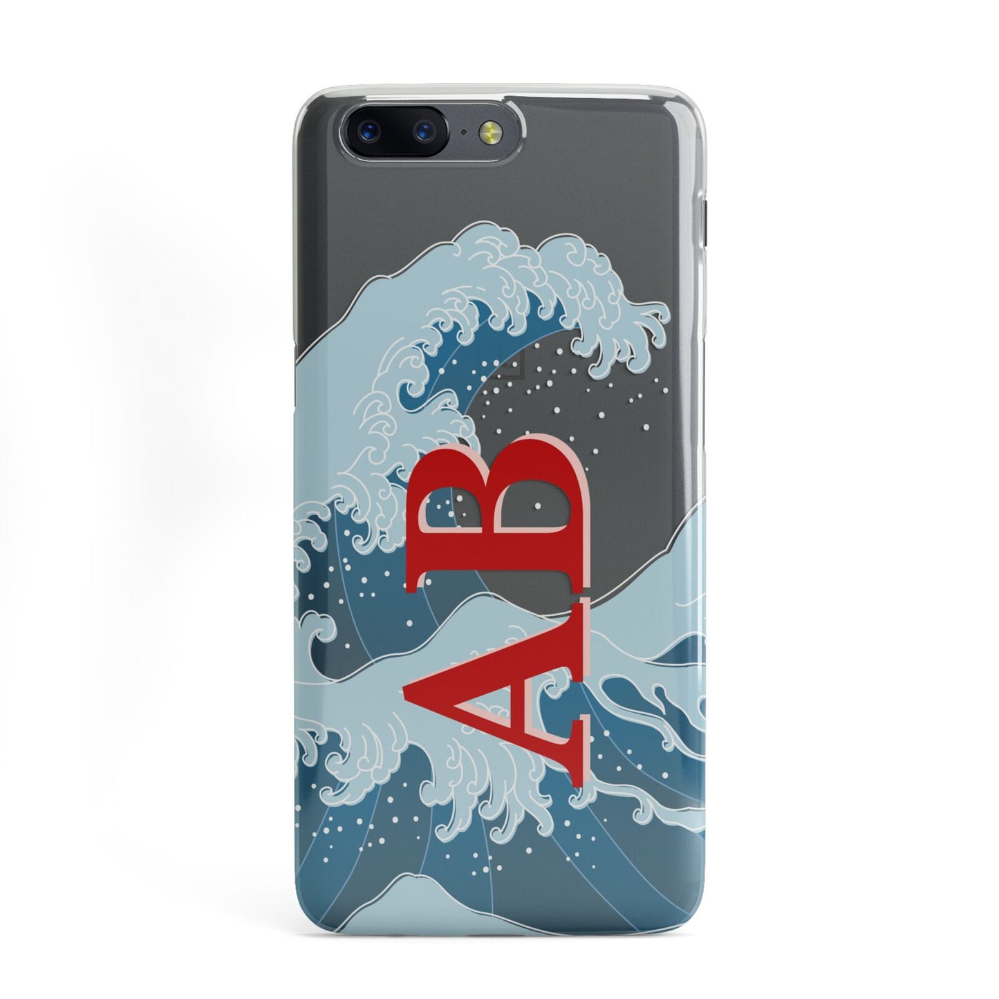 Custom Wave Initials OnePlus Case