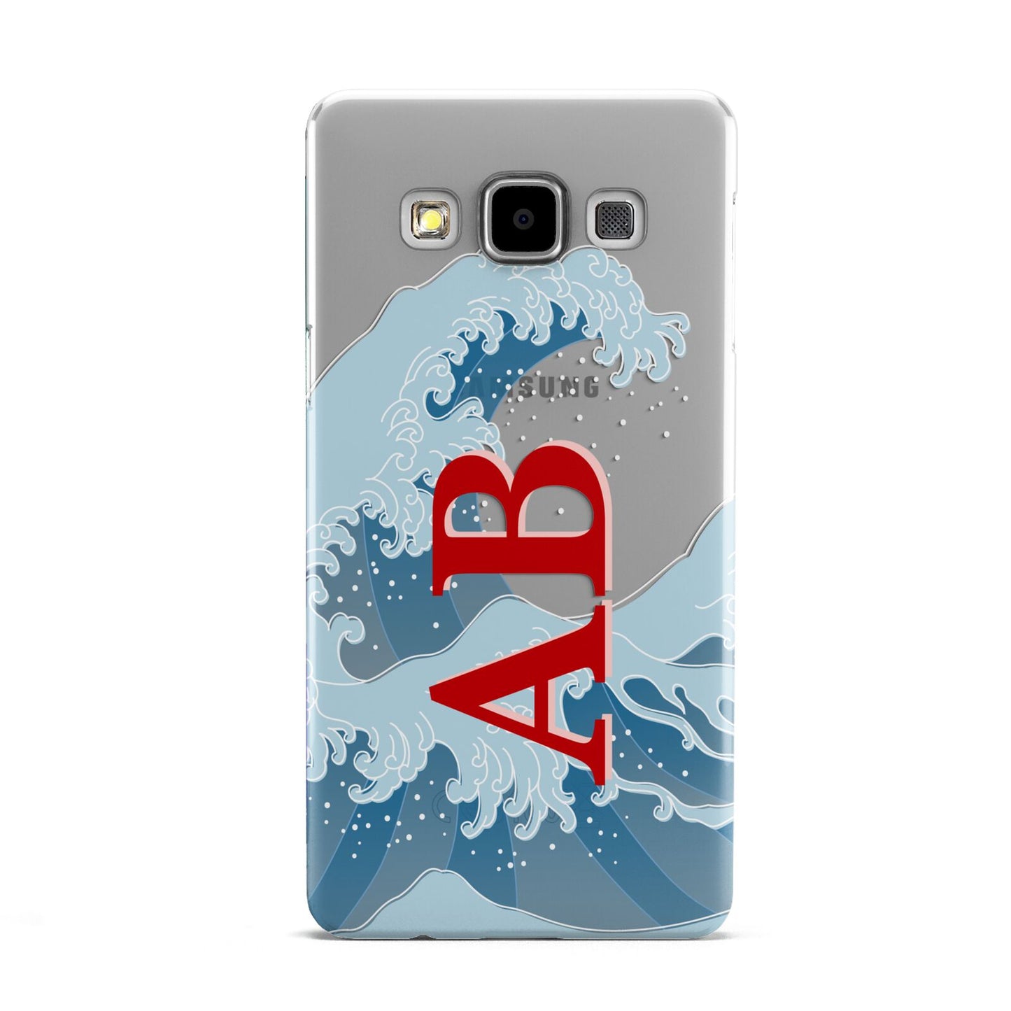 Custom Wave Initials Samsung Galaxy A5 Case